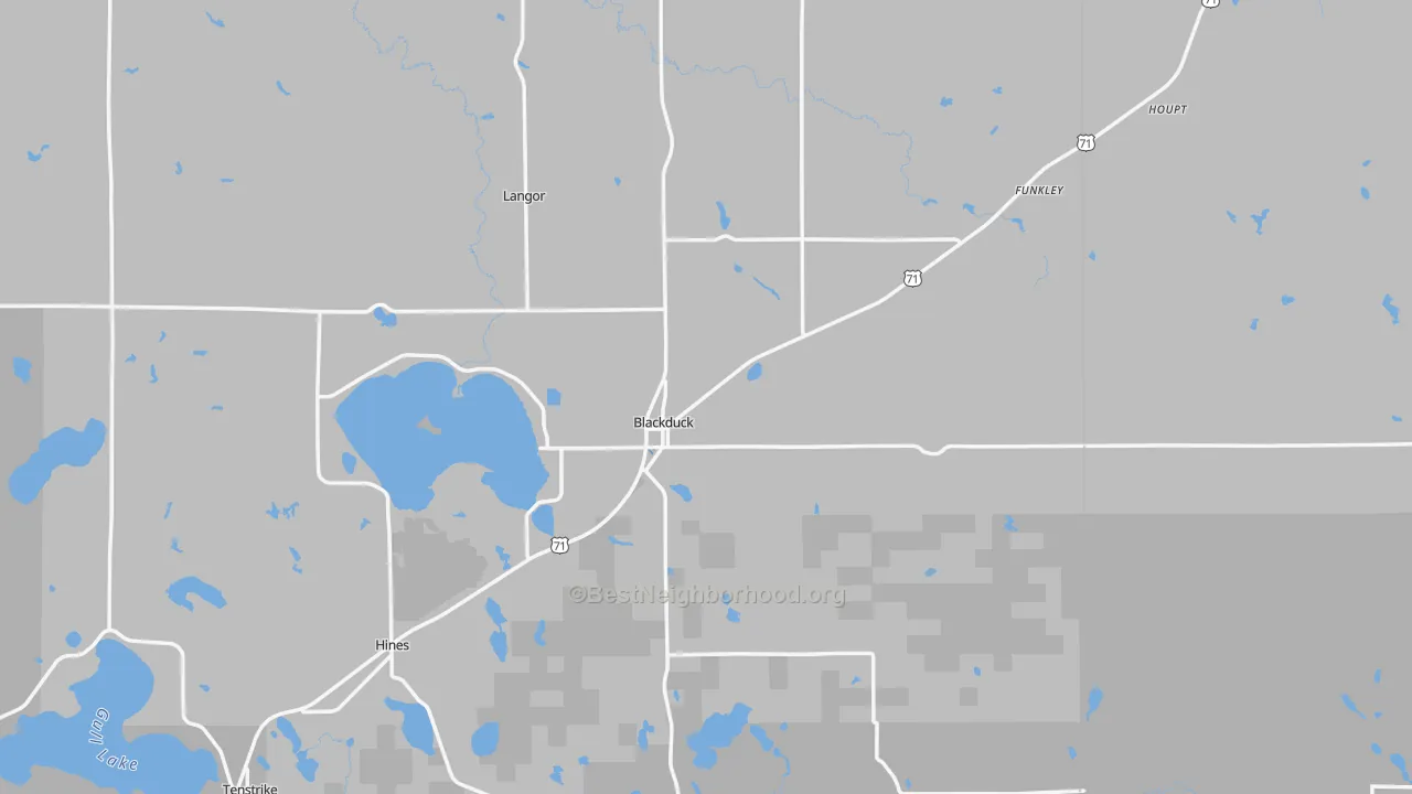 Transit Grade map of Blackduck, MN