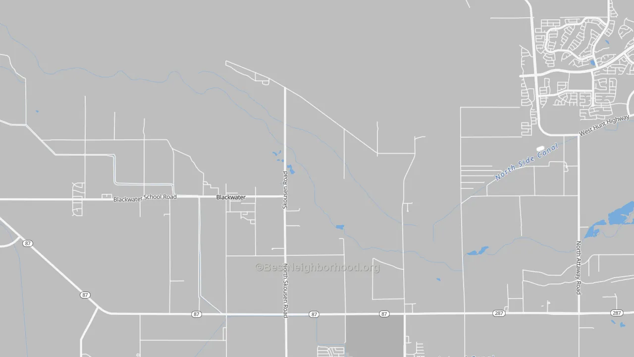 Transit Grade map of Blackwater, AZ