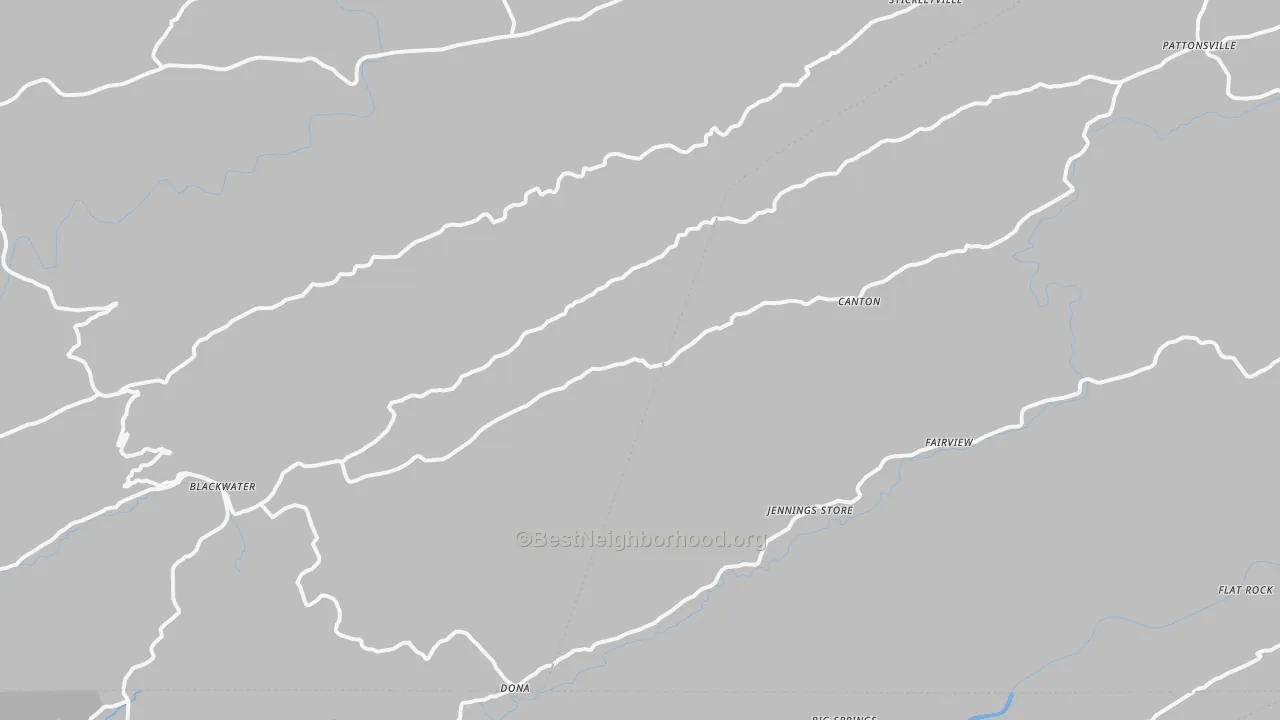 Transit Grade map of Blackwater, VA