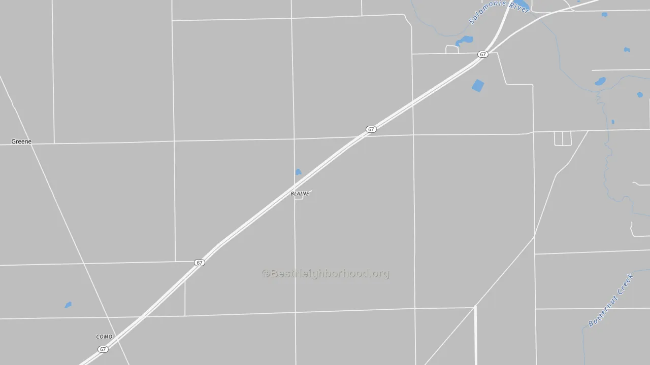 Transit Grade map of Blaine, IN