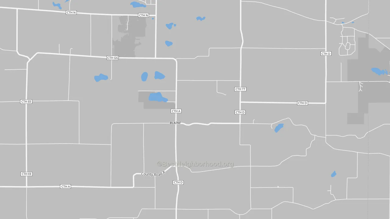 Transit Grade map of Blaine, WI