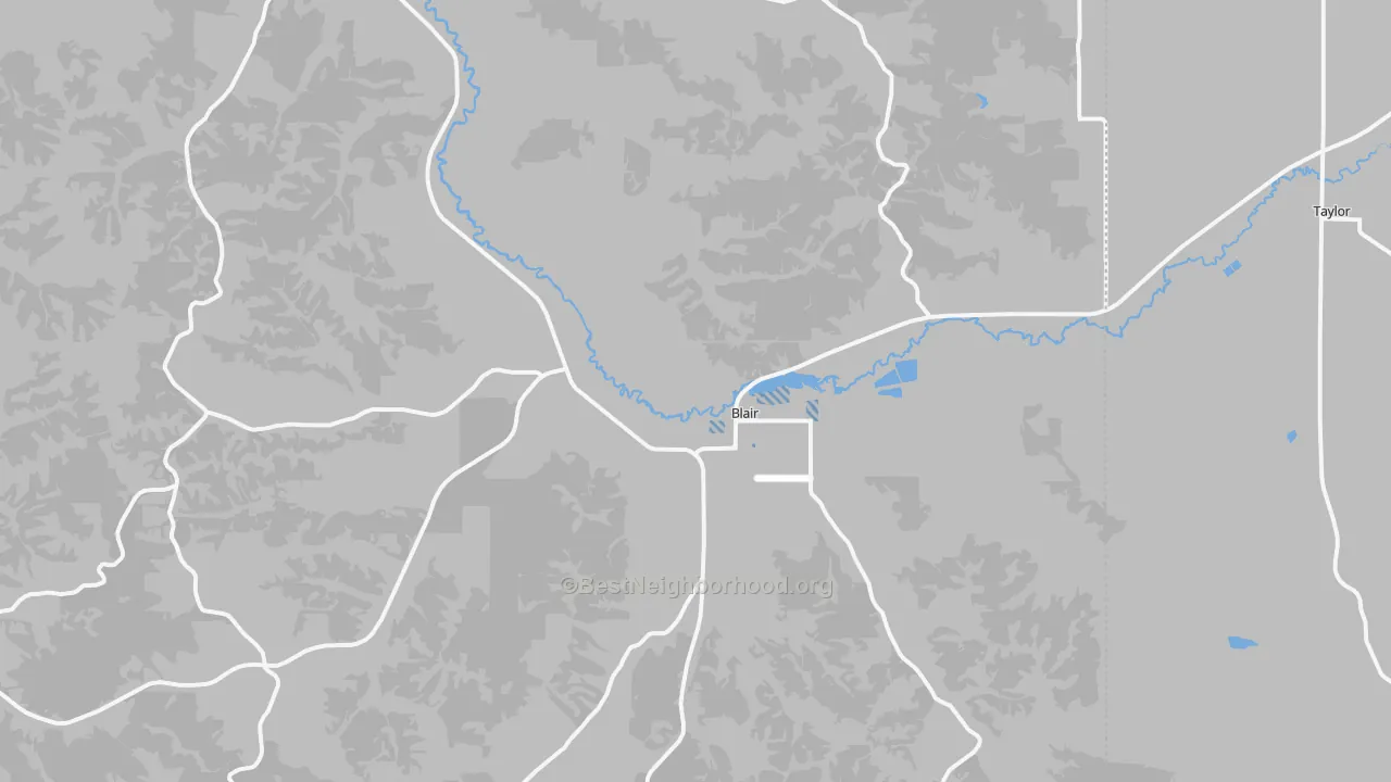 Transit Grade map of Blair, WI