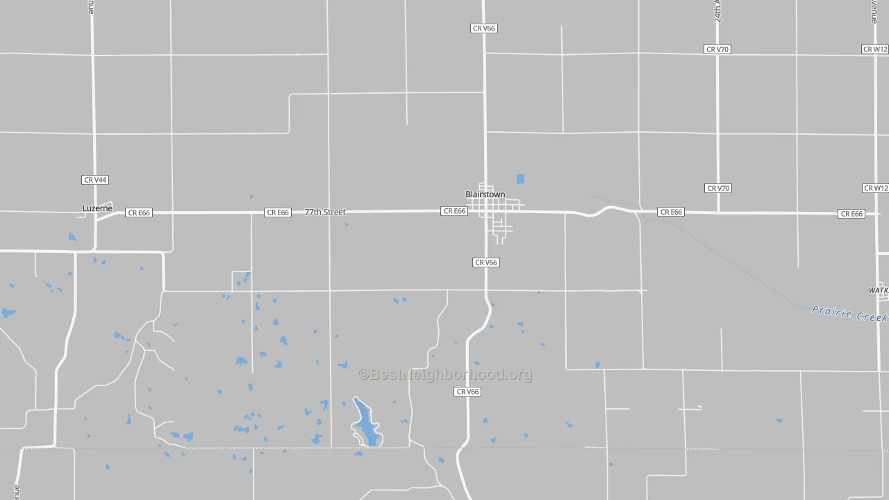 Transit Grade map of Blairstown, IA