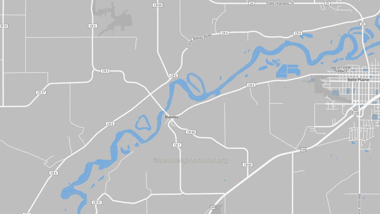 Transit Grade map of Blakeley, MN