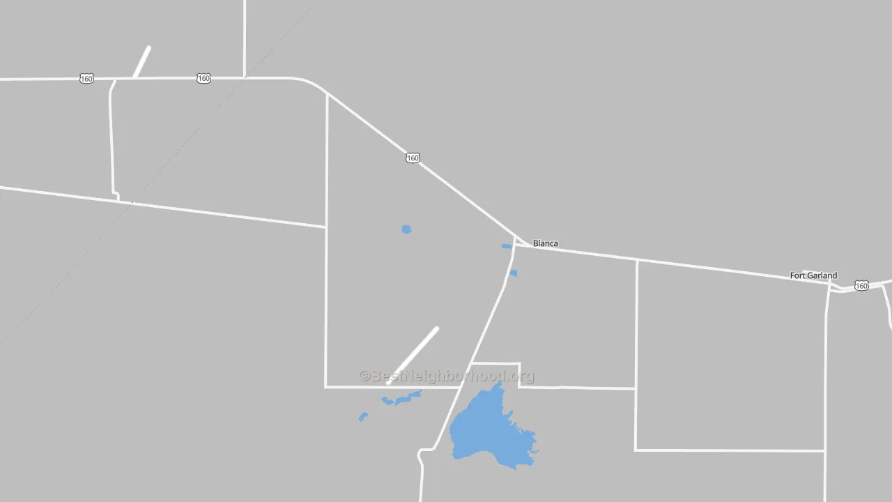 Transit Grade map of Blanca, CO