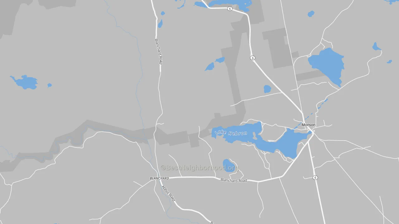 Transit Grade map of Blanchard, ME