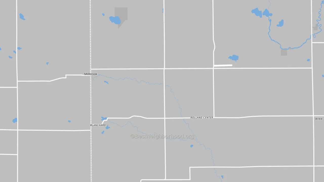 Transit Grade map of Blanchard, MI