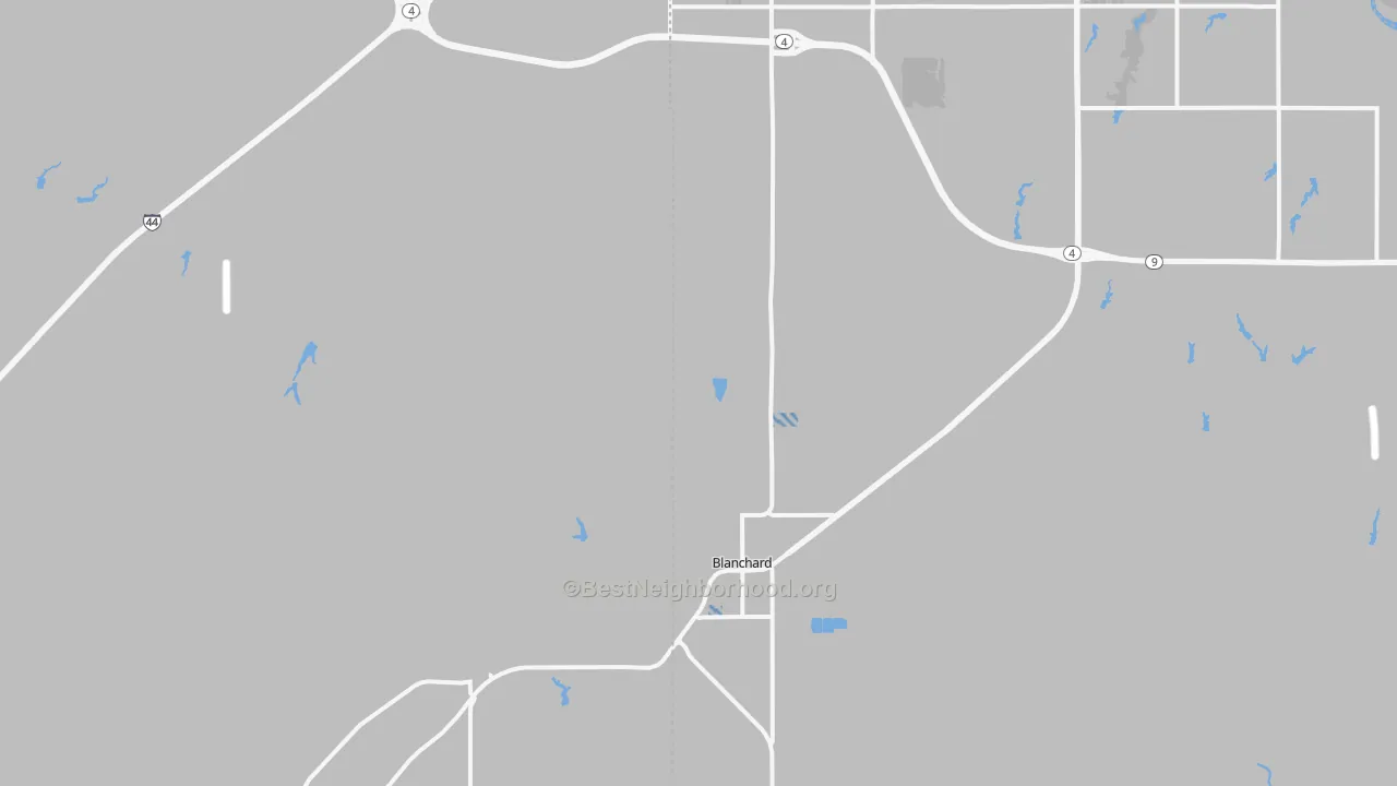 Transit Grade map of Blanchard, OK