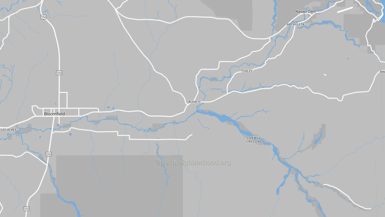 Transit Grade map of Blanco, NM