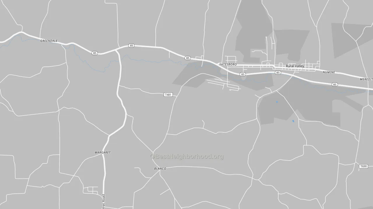 Transit Grade map of Blanco, PA