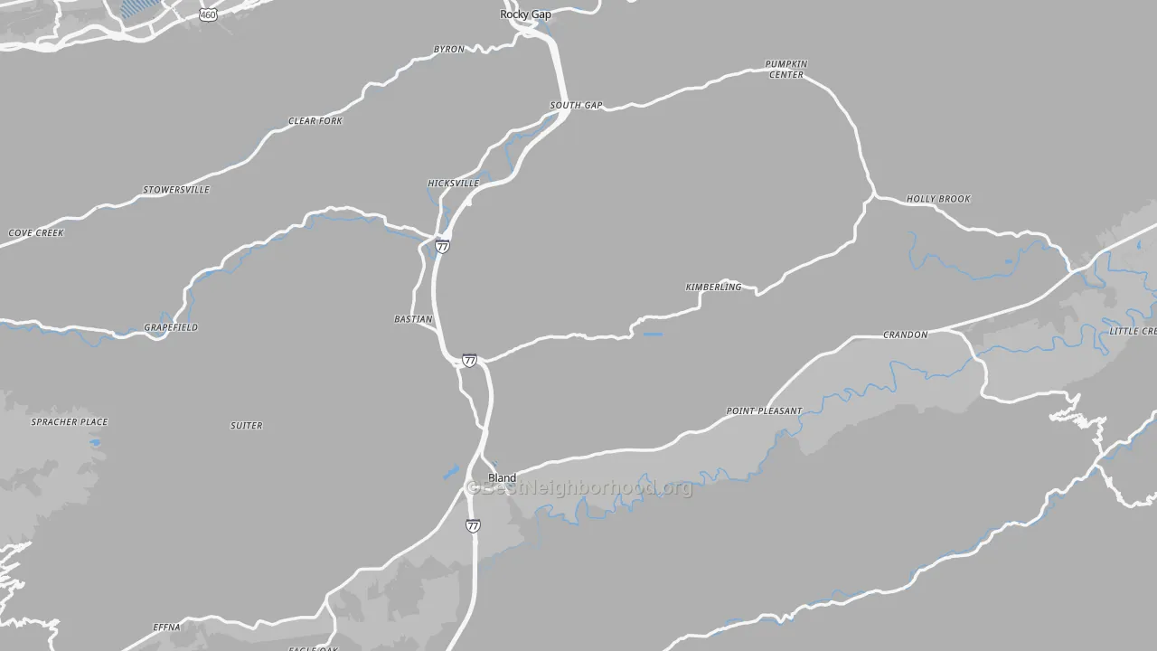 Transit Grade map of Bland County, VA