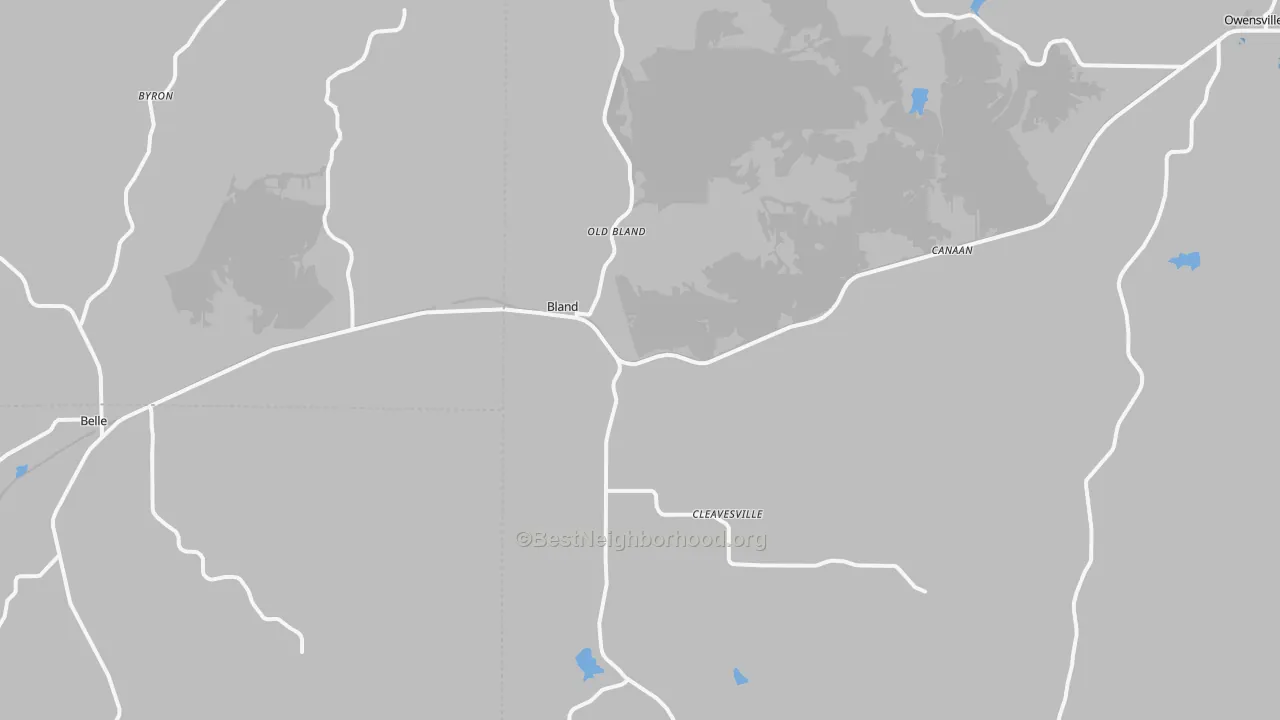 Transit Grade map of Bland, MO