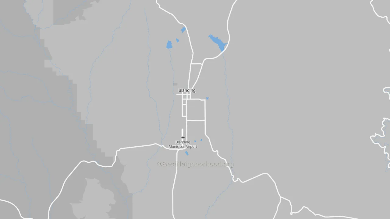 Transit Grade map of Blanding, UT