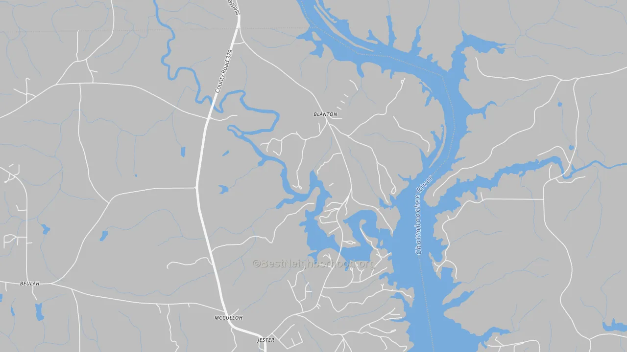 Transit Grade map of Blanton, AL