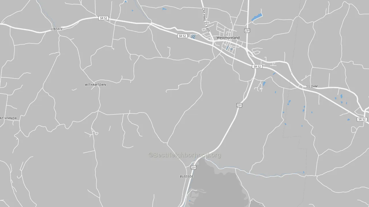 Transit Grade map of Bledsoe, TN