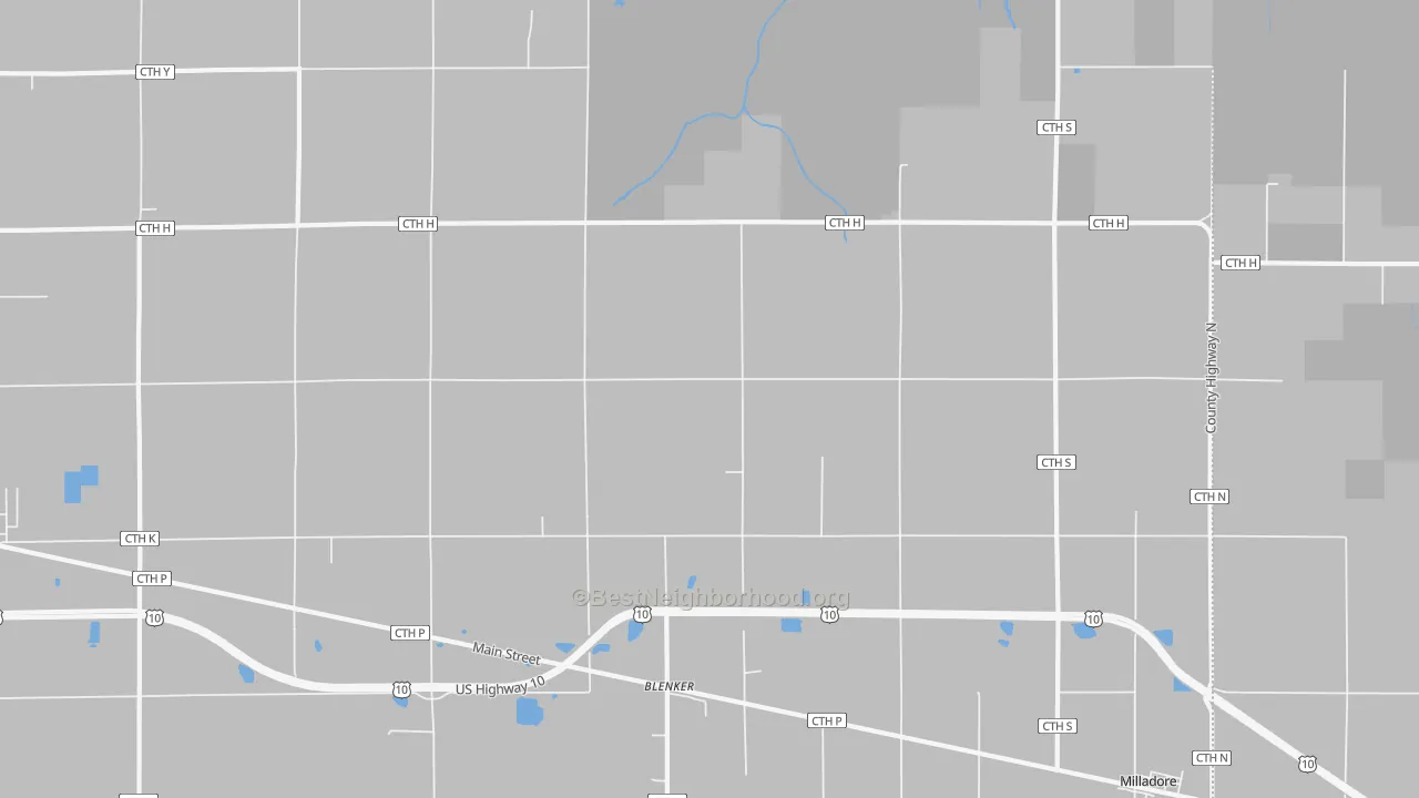 Transit Grade map of Blenker, WI