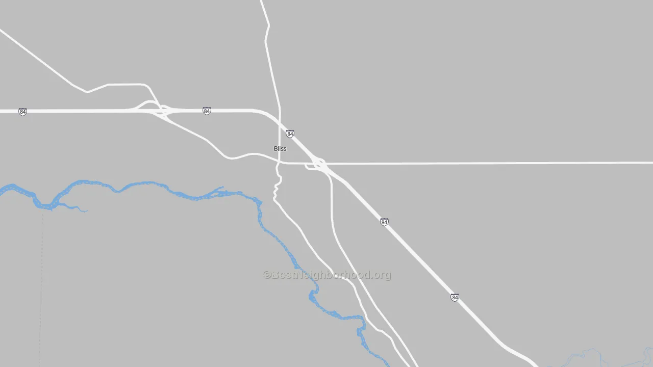 Transit Grade map of Bliss, ID
