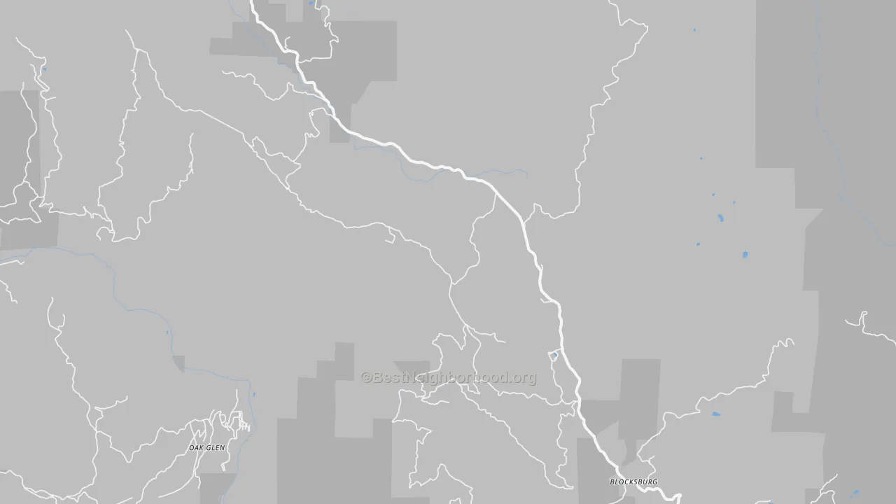 Transit Grade map of Blocksburg, CA