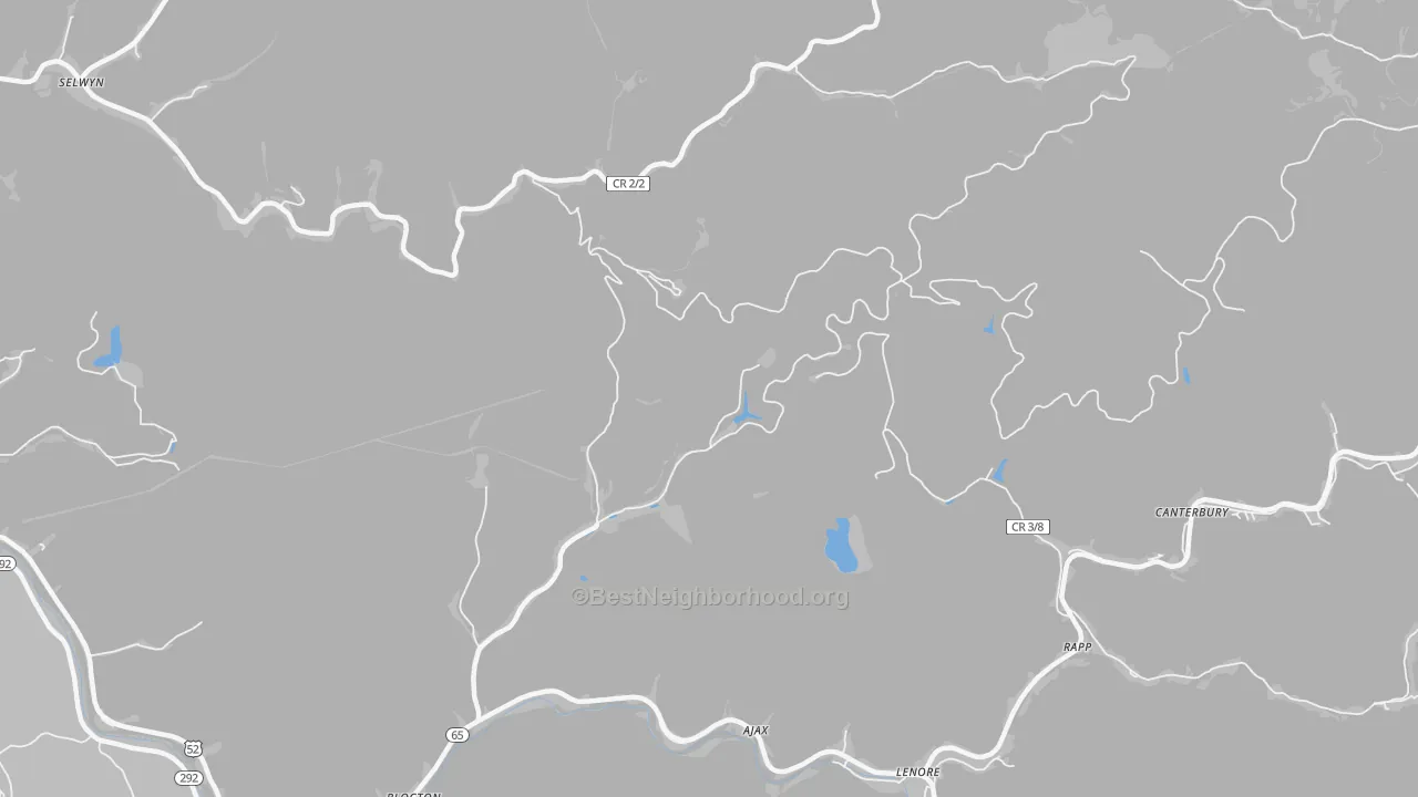 Transit Grade map of Blocton, WV