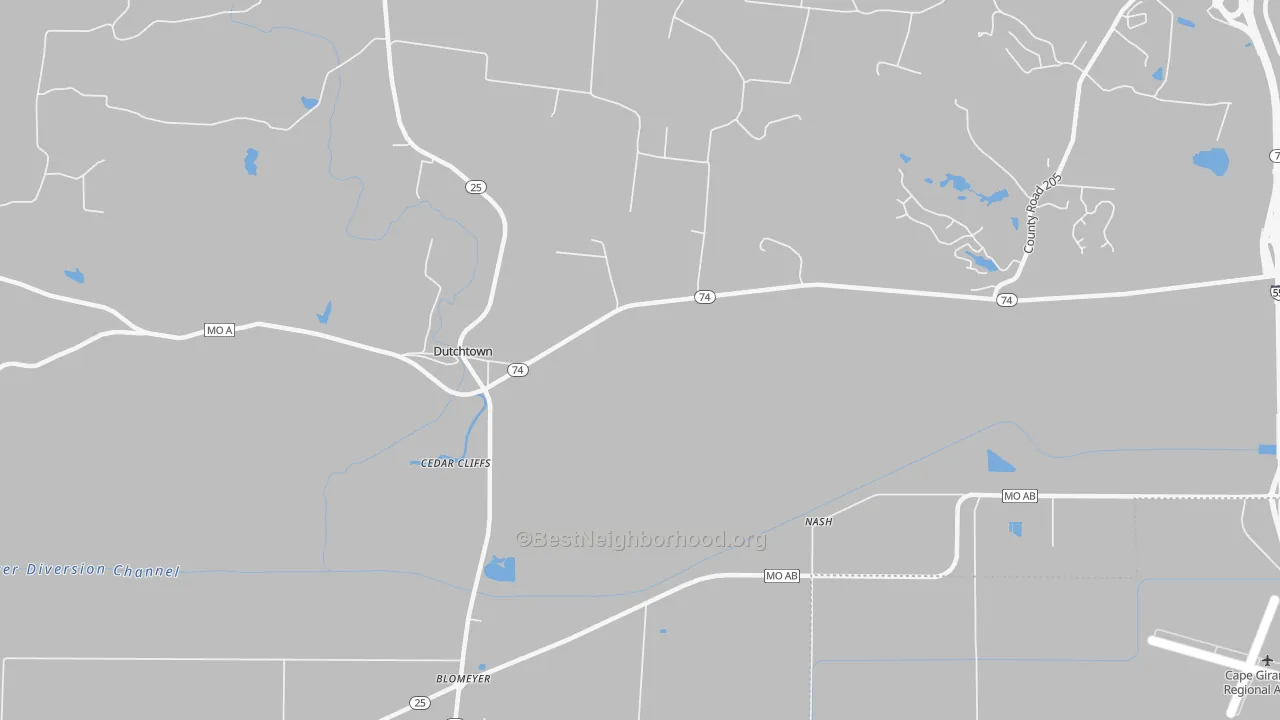 Transit Grade map of Blomeyer, MO