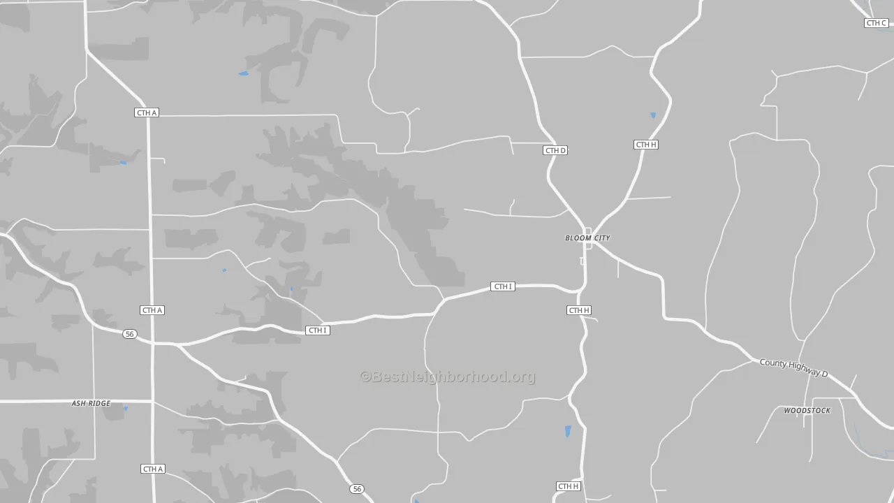 Transit Grade map of Bloom City, WI