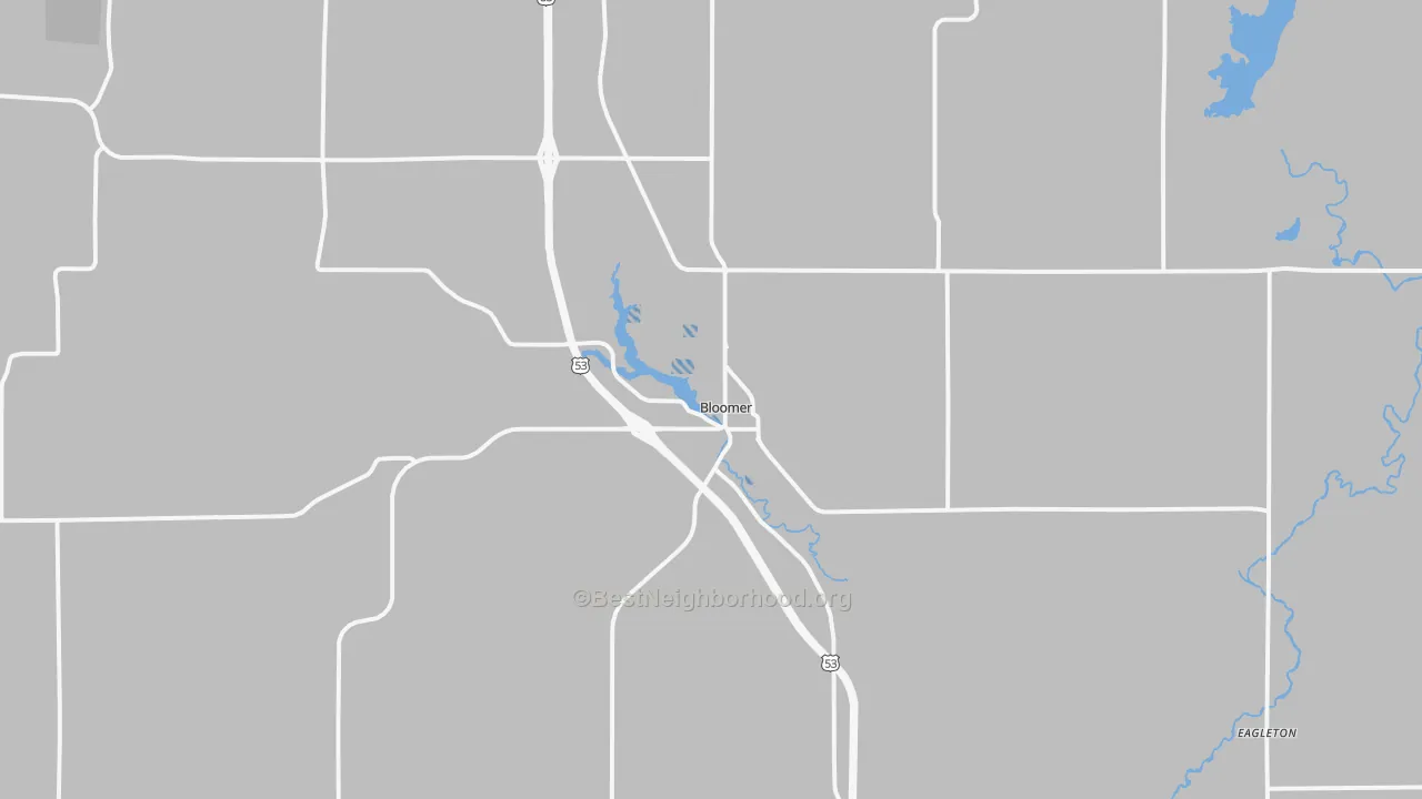 Transit Grade map of Bloomer, WI