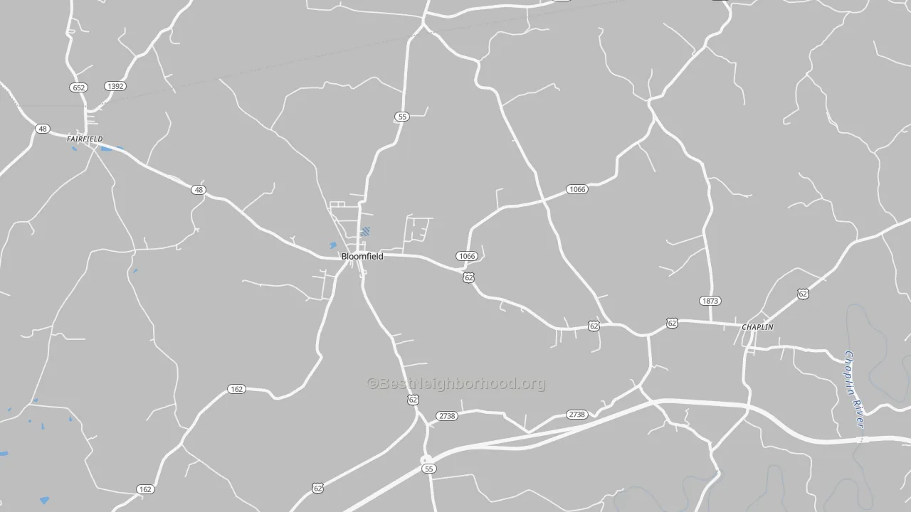 Transit Grade map of Bloomfield, KY