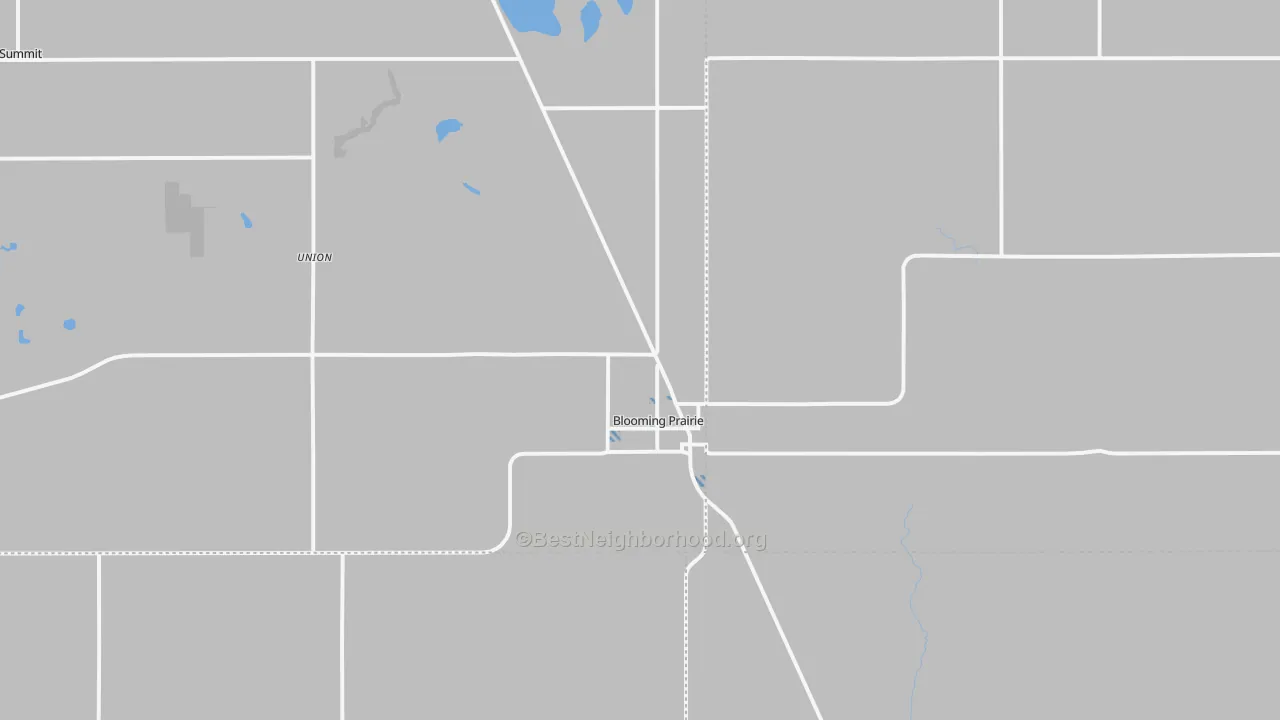 Transit Grade map of Blooming Prairie, MN