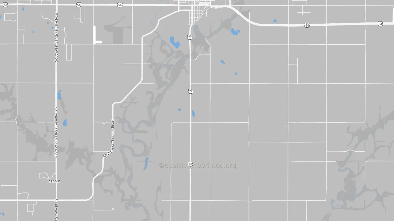 Transit Grade map of Bloomington, KS