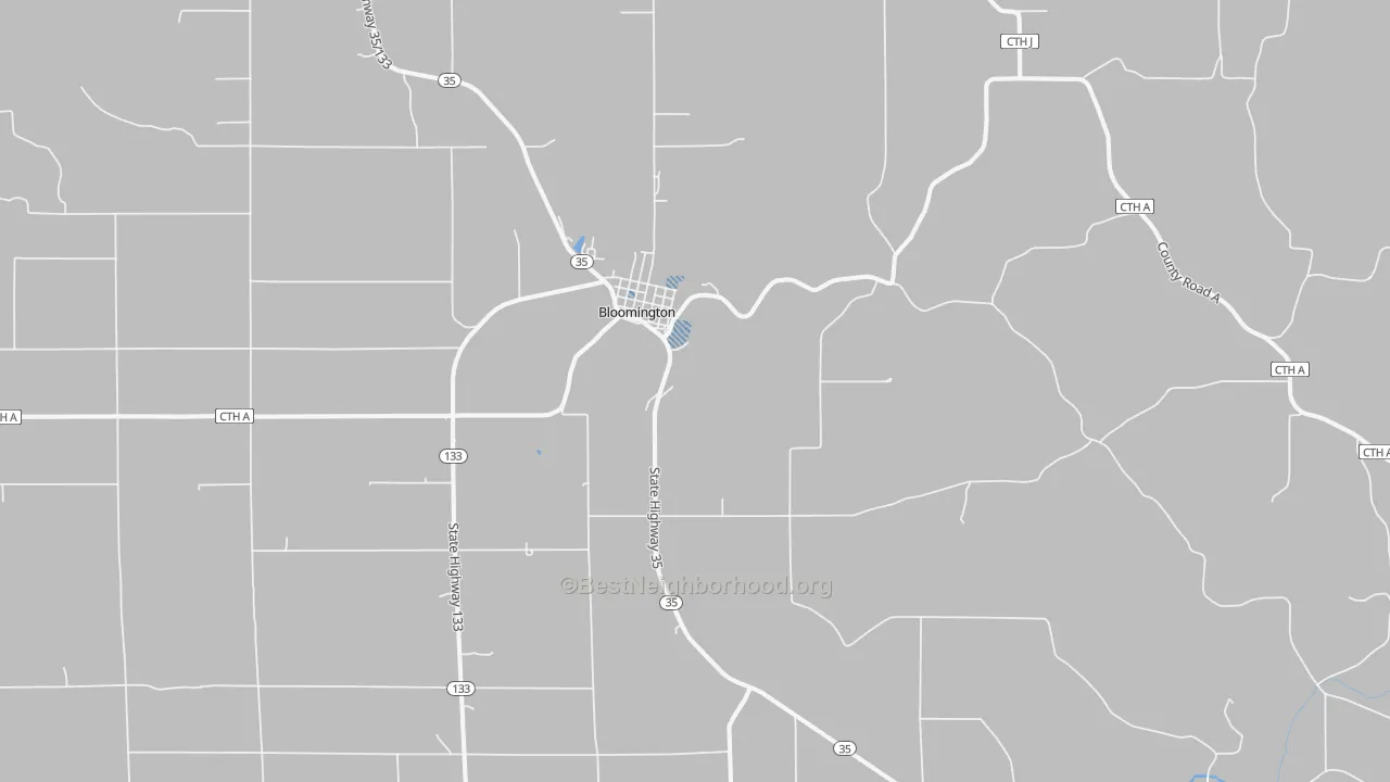 Transit Grade map of Bloomington, WI