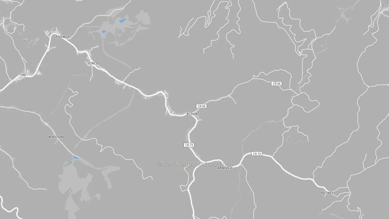 Transit Grade map of Blount, WV