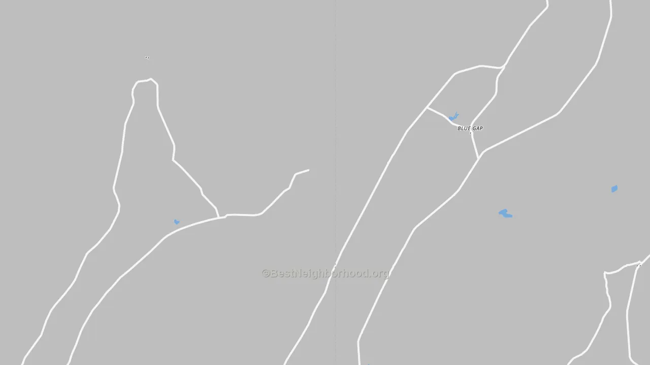 Transit Grade map of Blue Gap, AZ
