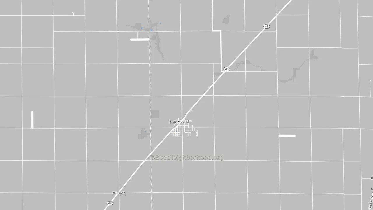 Transit Grade map of Blue Mound, IL