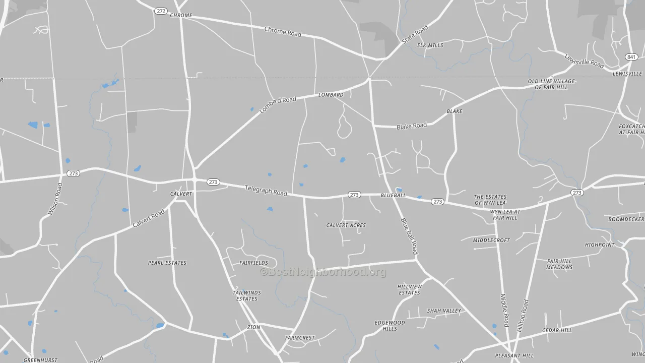 Transit Grade map of Blueball, MD