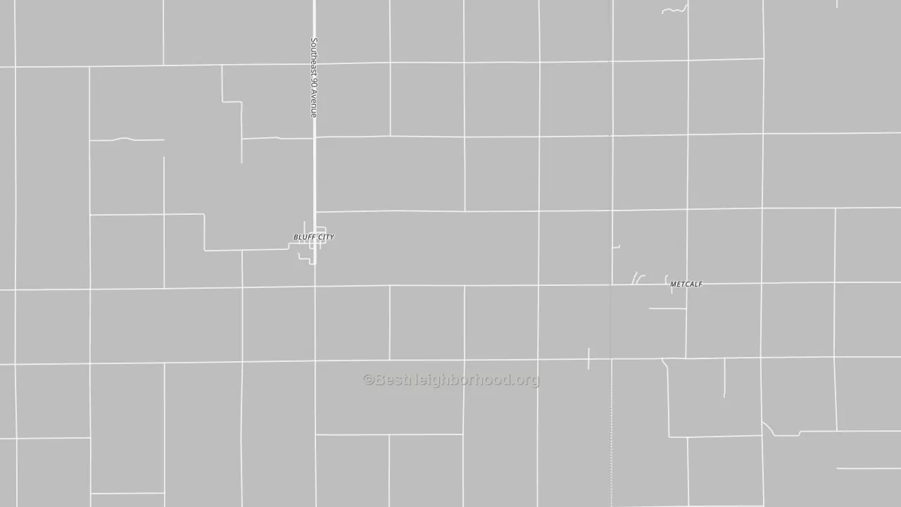 Transit Grade map of Bluff City, KS