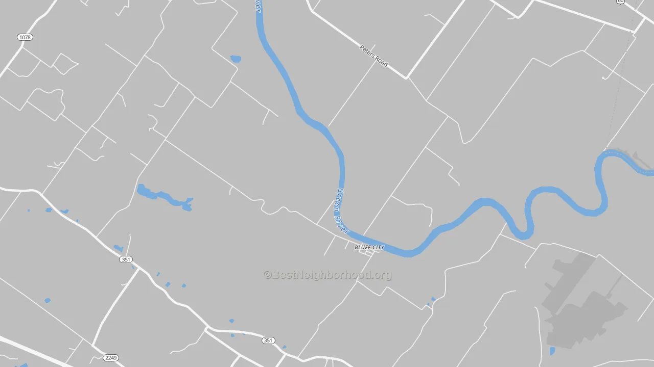Transit Grade map of Bluff City, KY