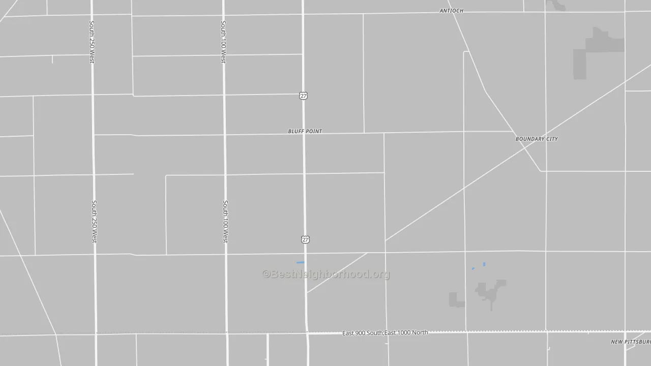 Transit Grade map of Bluff Point, IN