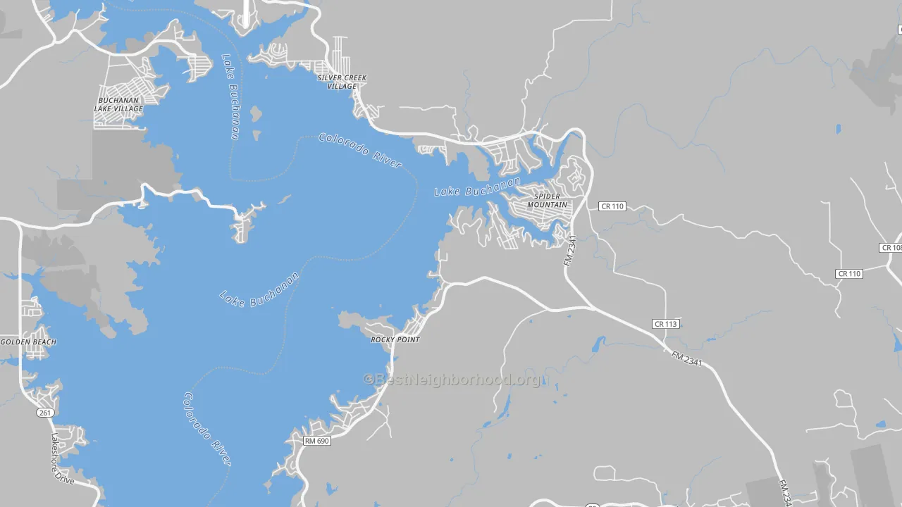 Transit Grade map of Bluffton, TX