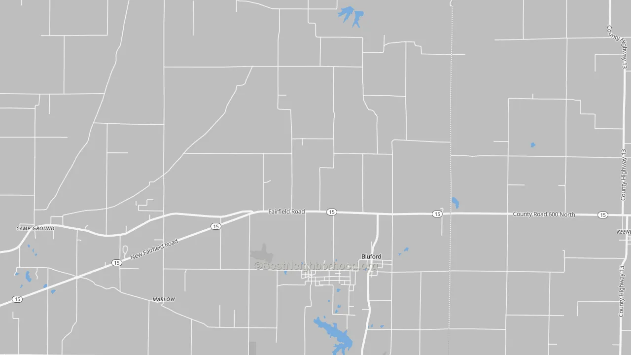 Transit Grade map of Bluford, IL
