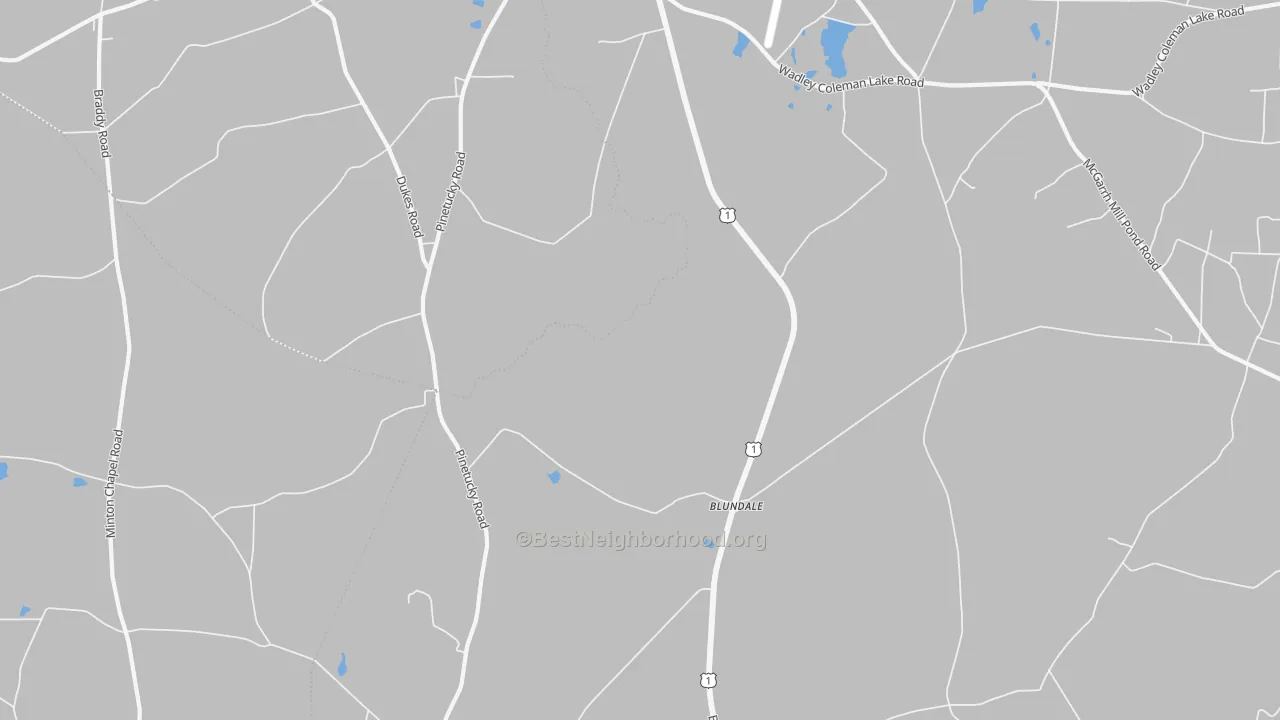 Transit Grade map of Blundale, GA