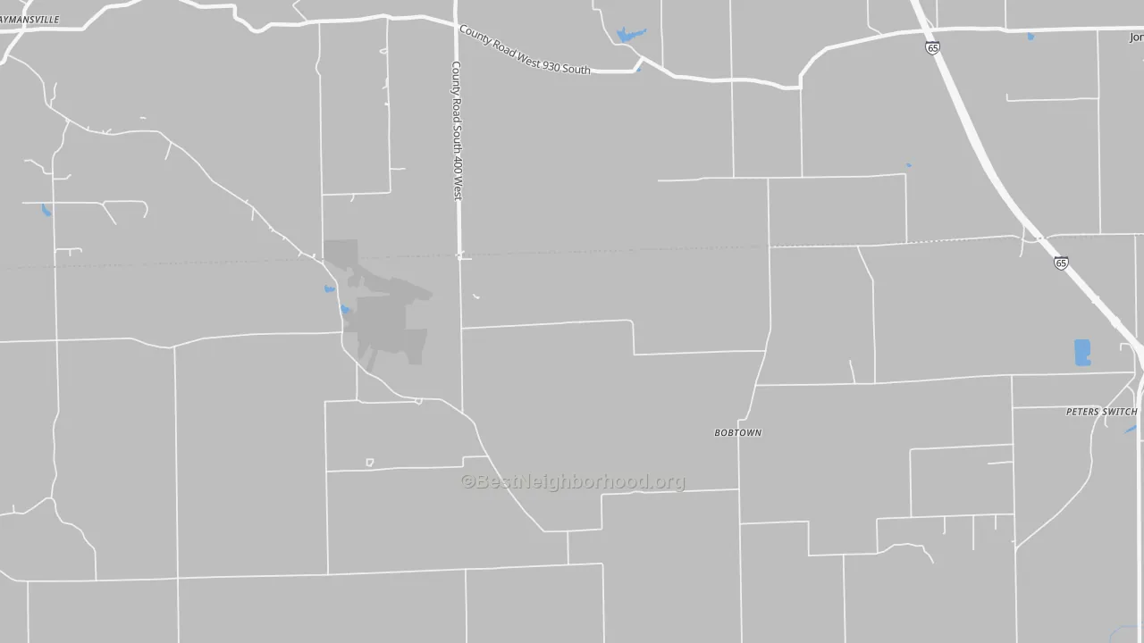 Transit Grade map of Bobtown, IN