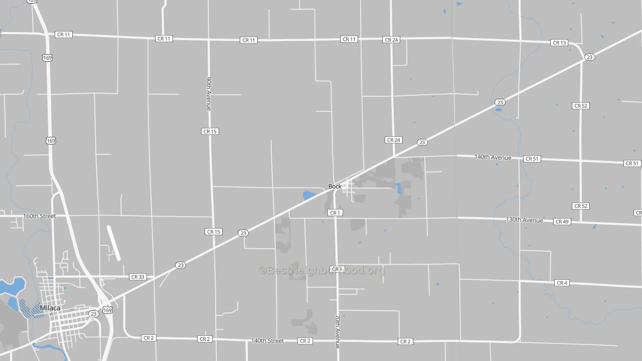 Transit Grade map of Bock, MN