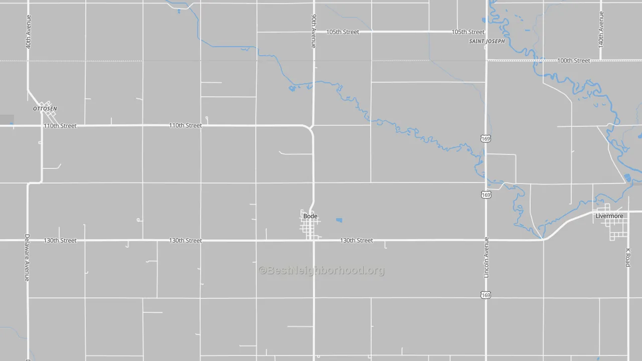 Transit Grade map of Bode, IA