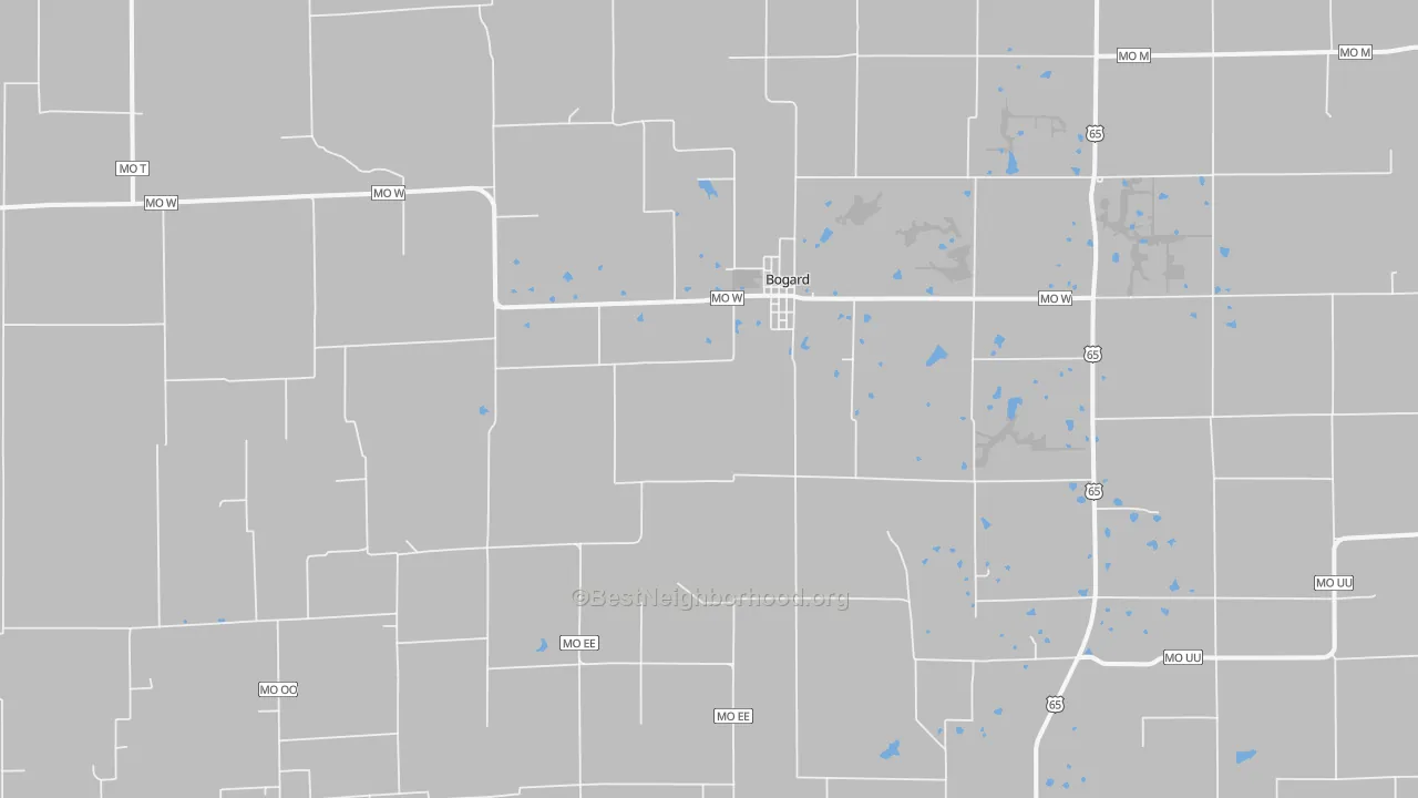 Transit Grade map of Bogard, MO