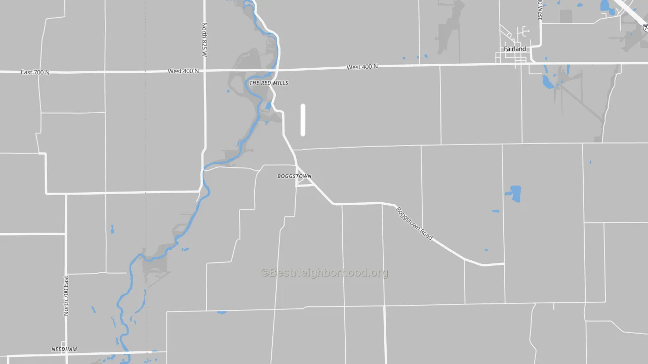Transit Grade map of Boggstown, IN