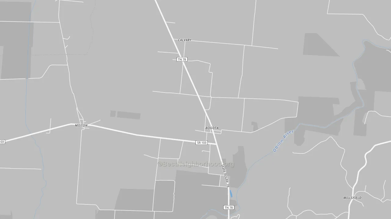 Transit Grade map of Bogota, TN