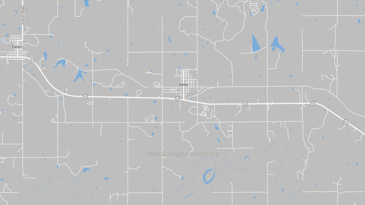 Transit Grade map of Boley, OK