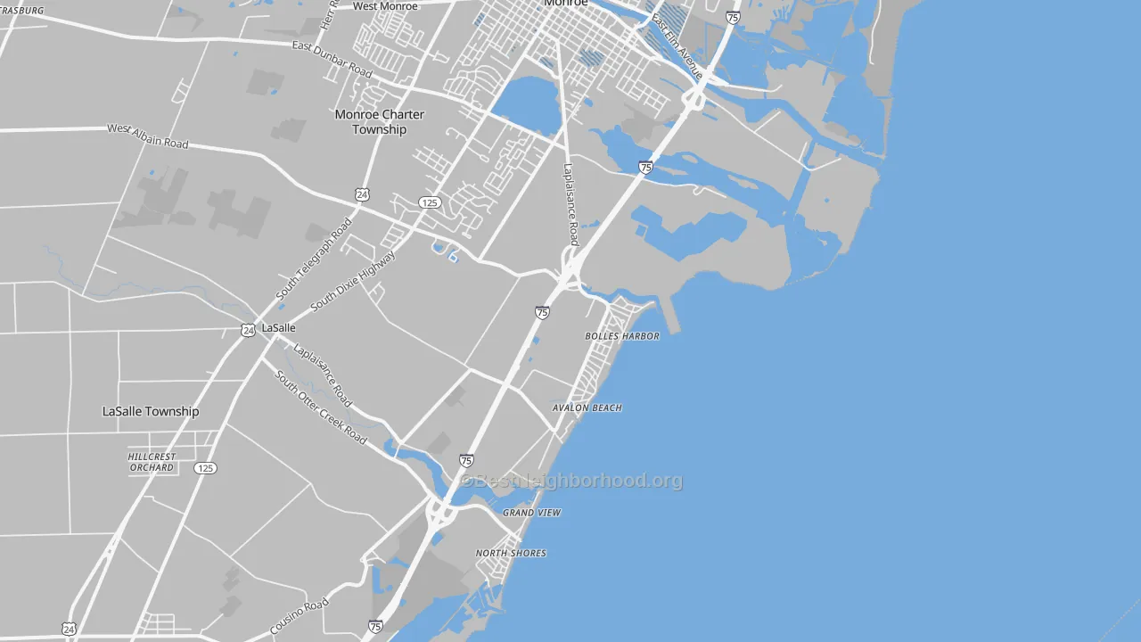 Transit Grade map of Bolles Harbor, MI