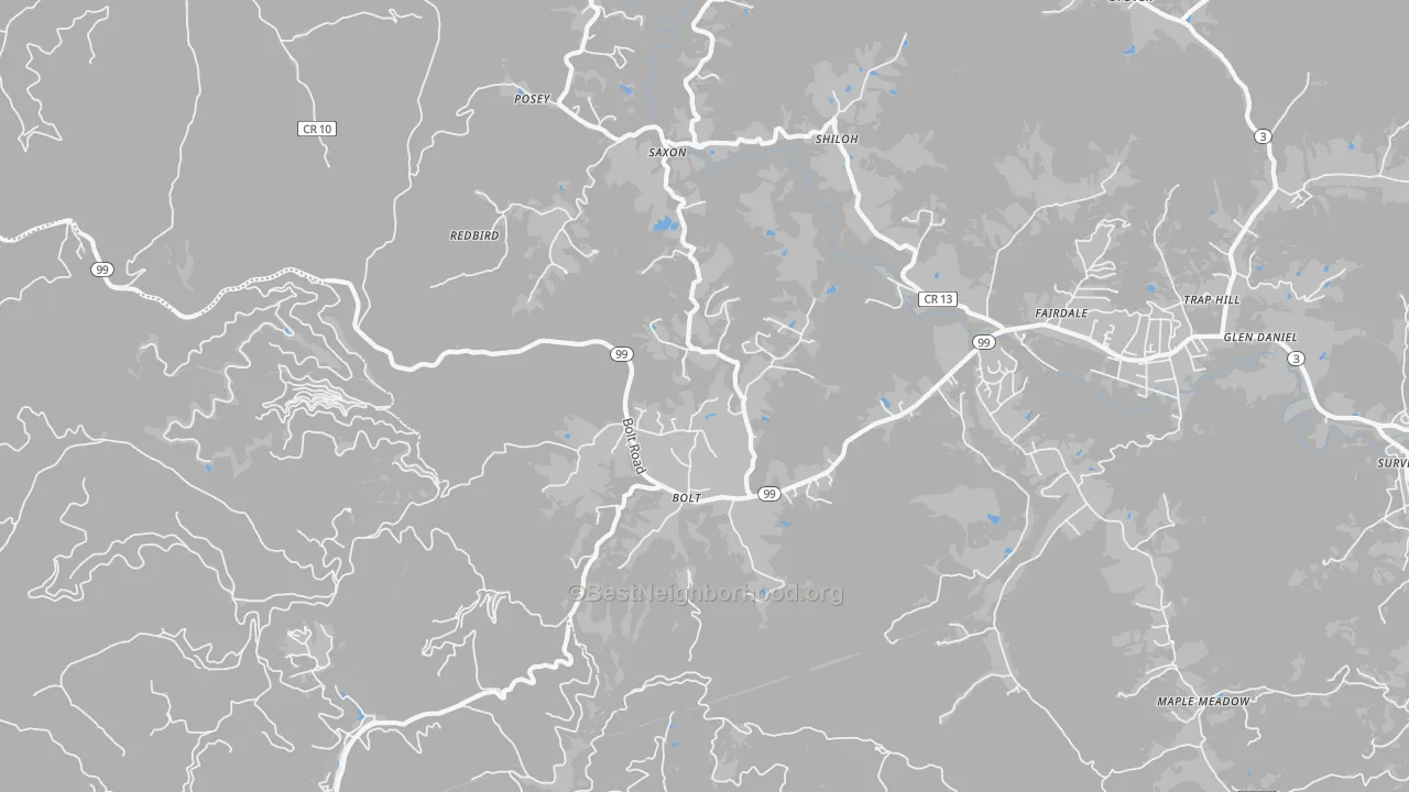 Transit Grade map of Bolt, WV
