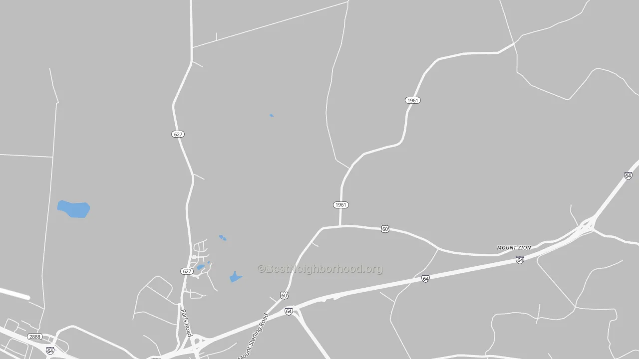 Transit Grade map of Bon Haven, KY
